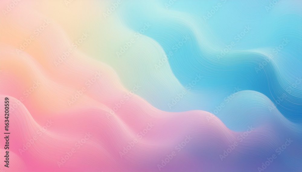 Obraz premium colorful pastel gradient background banner with soft rainbow color light blue and pink soft blur