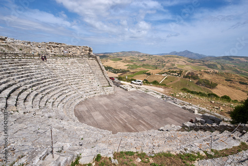 The Greek theater of Segesta