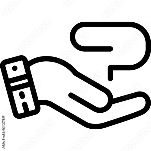 Hand holding magic Icon