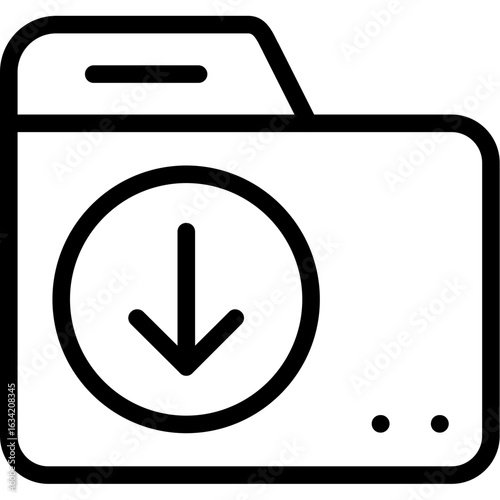 Folder arrow down Icon