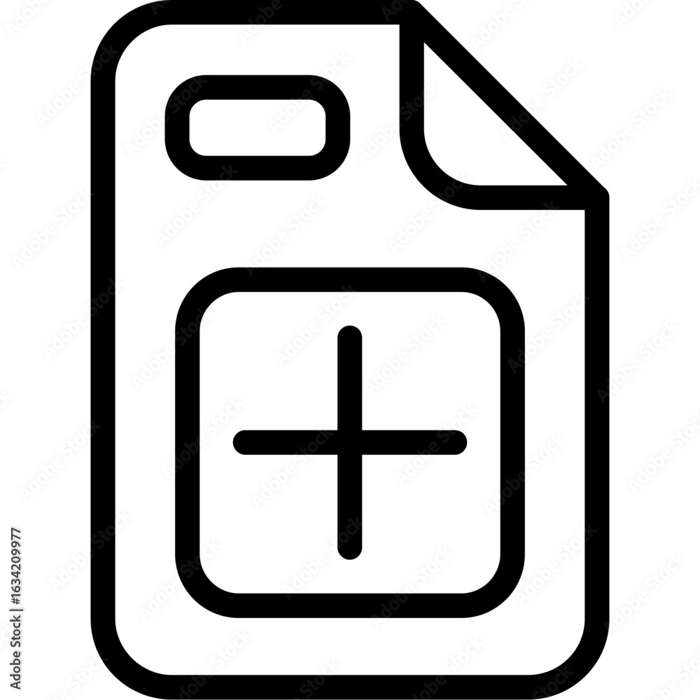 Obraz premium File plus Icon