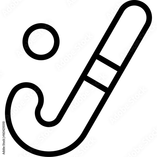 Field hockey stick ball Icon