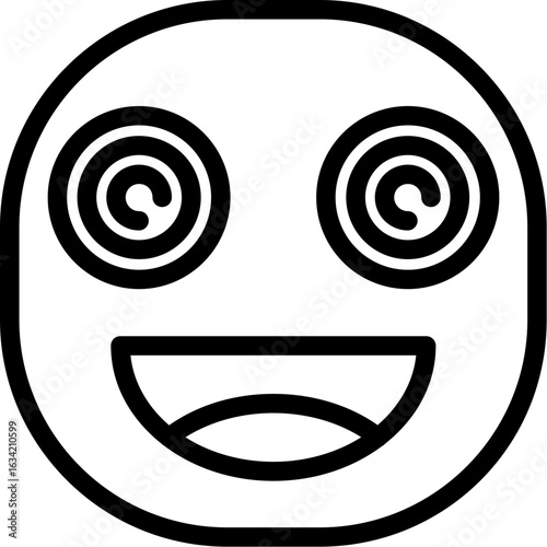 Face spiral eyes Icon