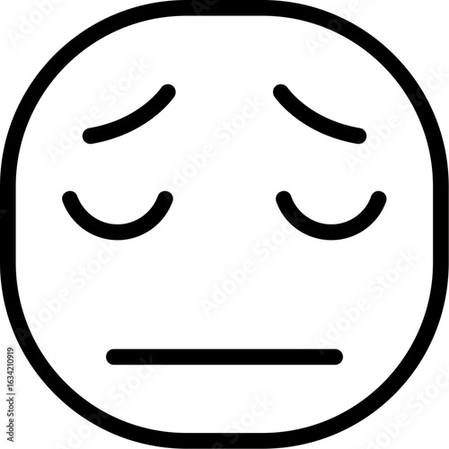 Face pensive Icon