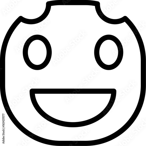 Face grin wide Icon