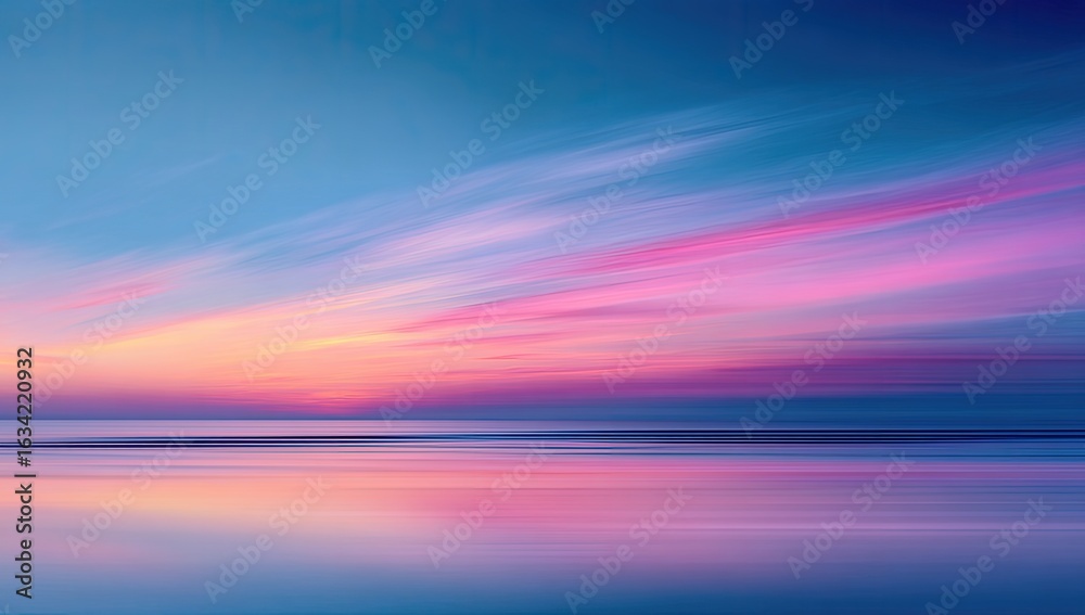 Abstract sunset over water. Blurry colors Abstract sunset over water. Blurry colors
