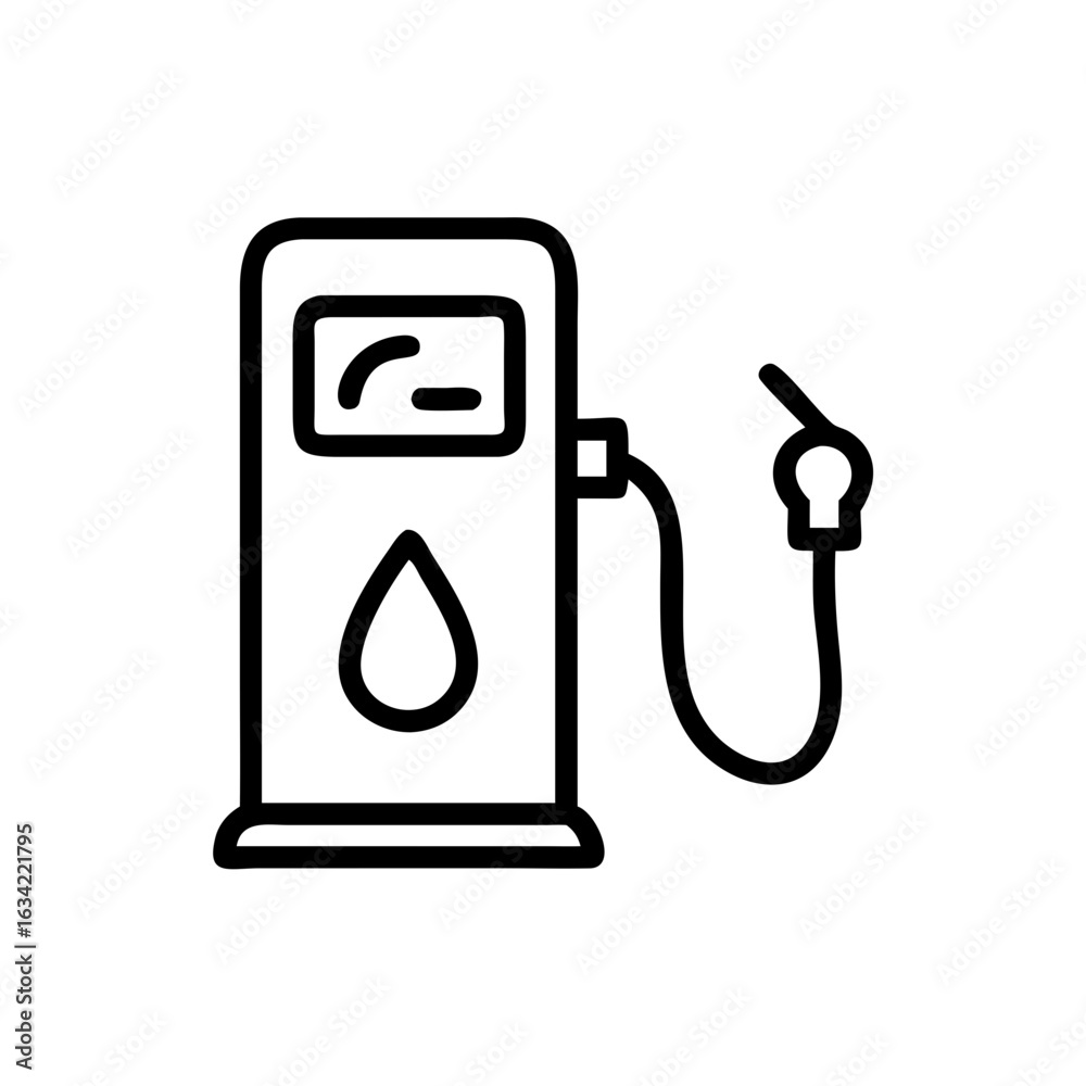 Fototapeta premium Fuel dispenser located at a gas station during daylight hours providing fuel for vehicles and serving as a refueling point for drivers