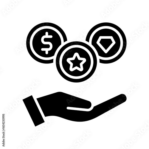 Digital Asset glyph icon