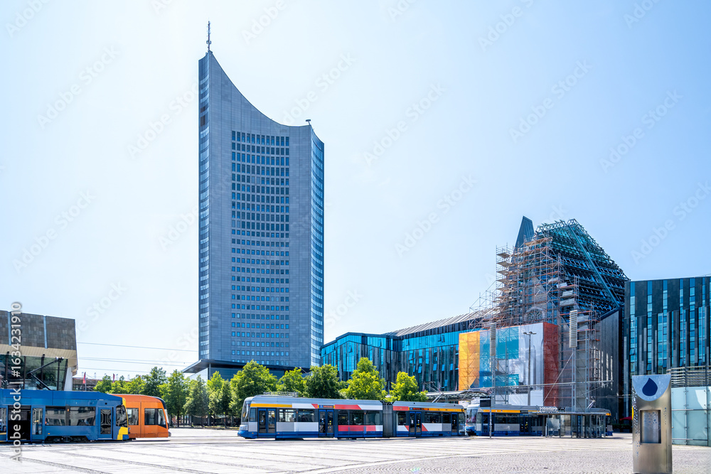Naklejka premium Augustusplatz, Leipzig, Deutschland 