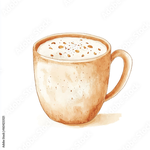 a cute Chai tea latte in a cozy mug