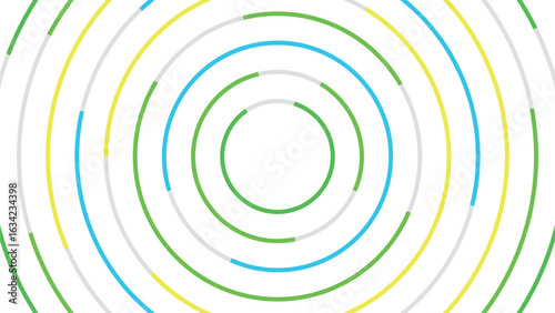 サークルの抽象的サイバーイメージ背景　夏色