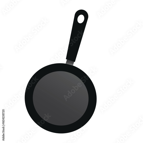 Frying pan vector isolated on white background.
