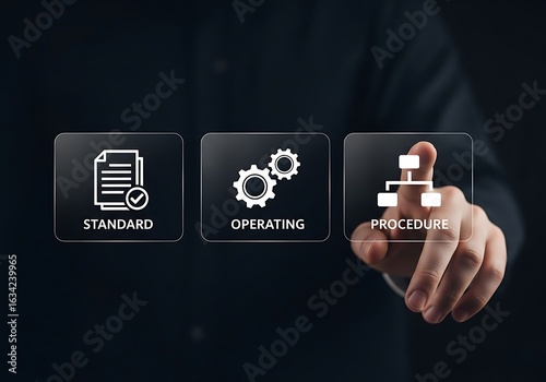 Business process icons standard operating procedure