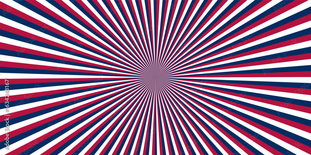 Fototapeta premium white, red, blue rotating light background. design for posters, greeting cards, flyers, social media, banners.