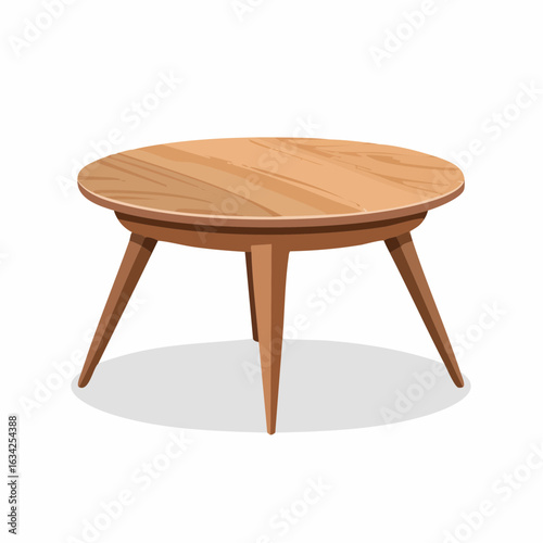 Schlichter Couchtisch rund
