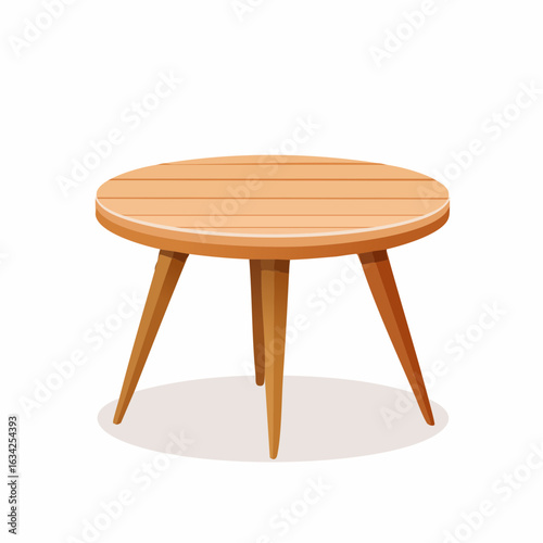 Schlichter Couchtisch rund