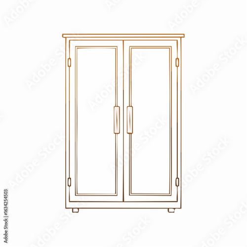  Schlichter Kleiderschrank
