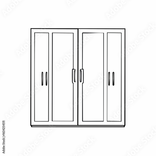 Schlichter Kleiderschrank