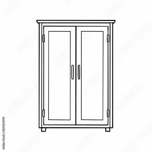  Schlichter Kleiderschrank