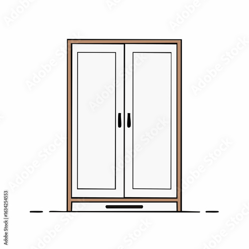  Schlichter Kleiderschrank