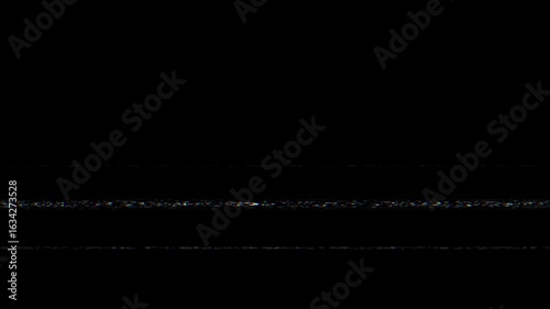 テレビ、ビデオ等のノイズグリッチ。砂嵐。