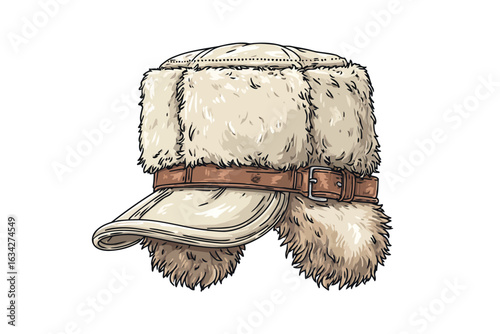 Trapper Hat isolated on white background