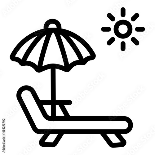 lounge chair Line Icon
