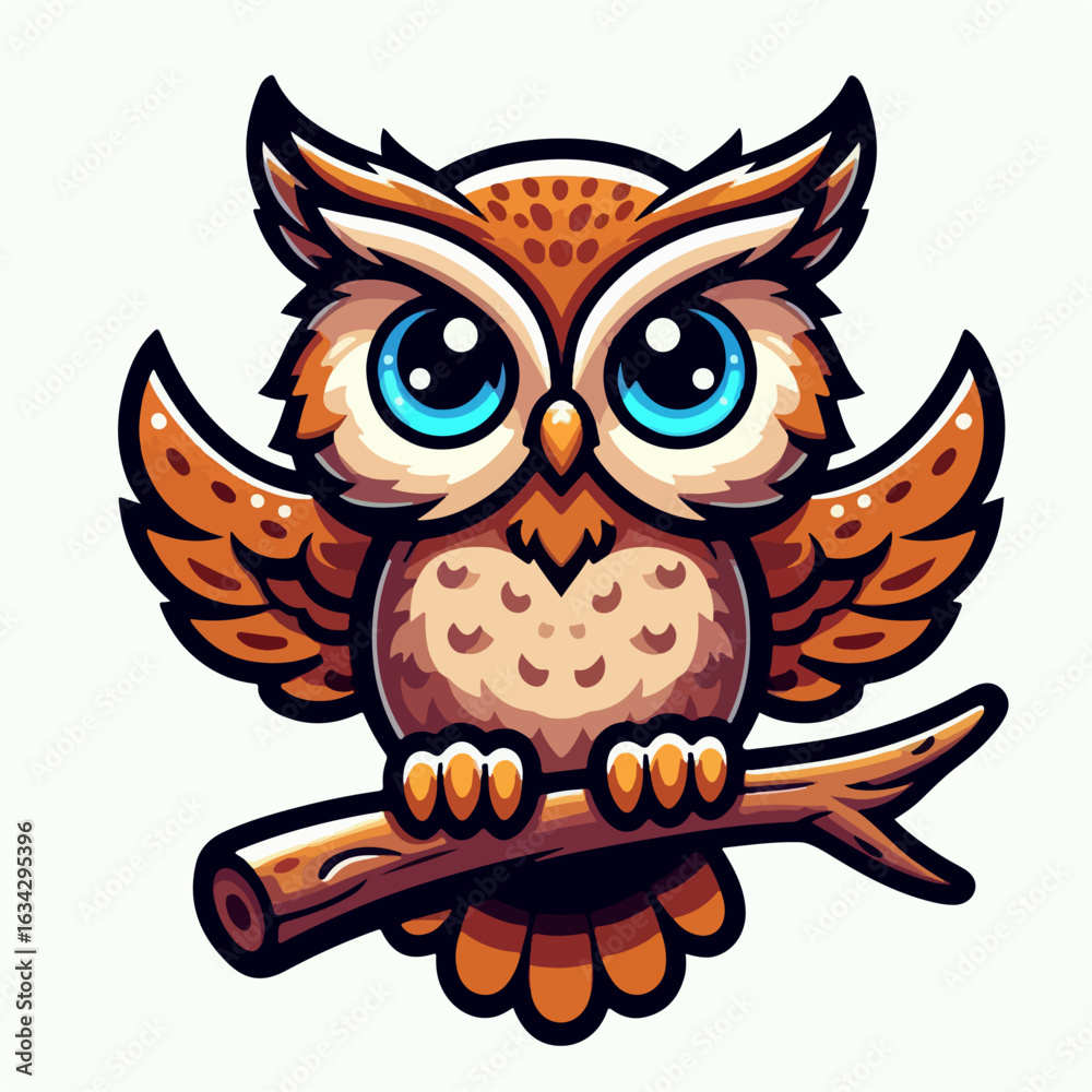 Fototapeta premium premium vector illustration of owl bird