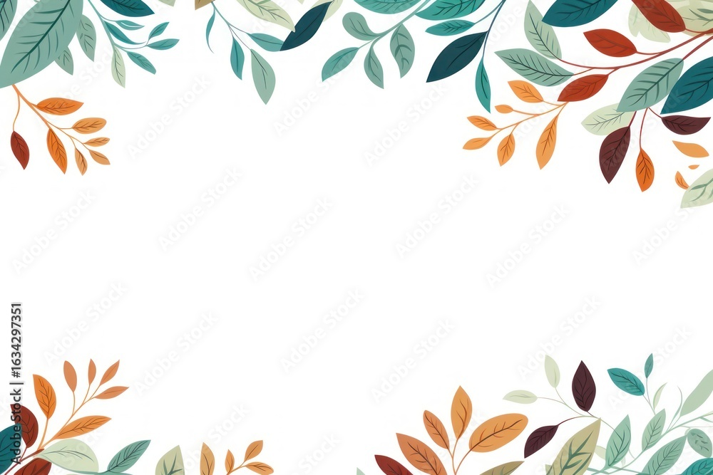Obraz premium Leaf Border Clipart leaves leaf illustration.