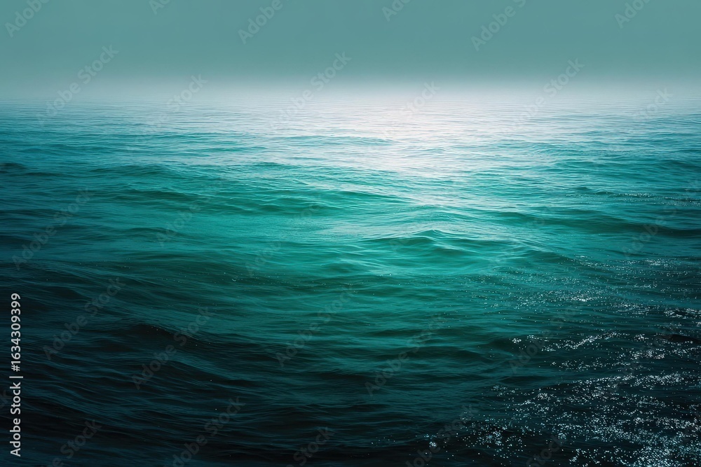 Obraz premium Serene Teal Ocean Water Texture