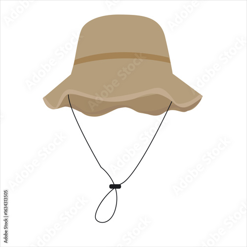 Camping hat. Hiking hat for protection from the sun and rain of the hikers