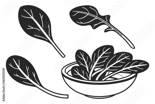 Illustration of a broccoli isolated on white background