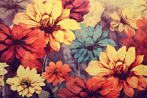 Flowers backgrounds painting petal.