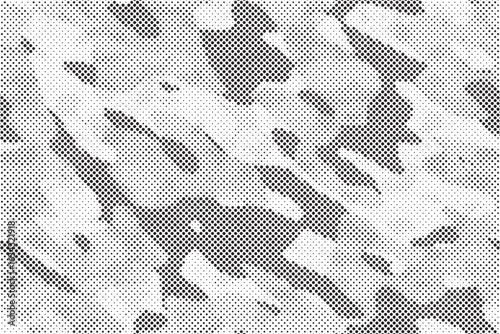 Abstract halftone background. Military camouflage effect dot seamless pattern texture. Dotted background as design element.