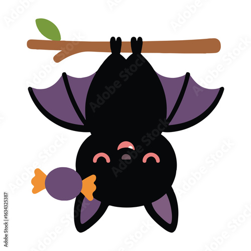 Trendy Cute Candy Bat Hangout Halloween Pumpkin Clipart t-shirt, Spooky  Horror Characters illustration, Ghost Doodle design sublimation
