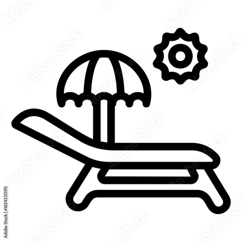 lounger Line Icon