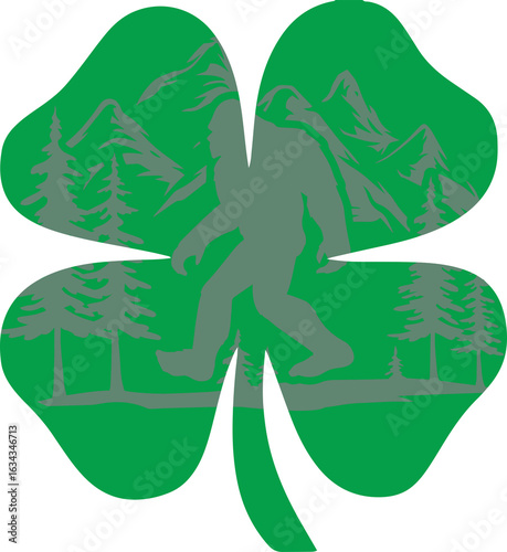 St Patricks Day Bigfoot Irish Sasquatch Saint Paddy's