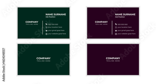 Modern Corporate Business Card Template.