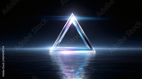 Metal triangle background