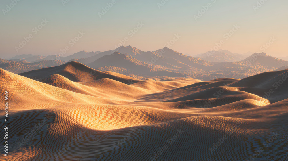 Naklejka premium Whispering Dunes at Sunrise
