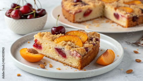 fruit cake with berries