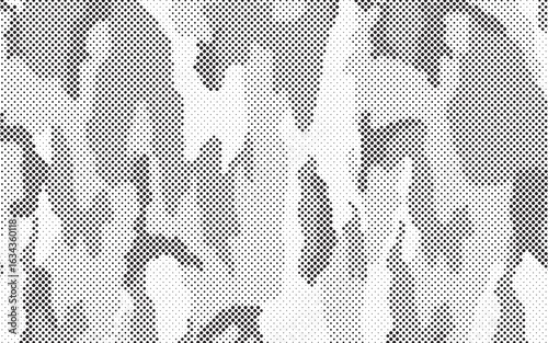 Abstract halftone background. Military camouflage effect dot seamless pattern texture. Dotted background as design element.