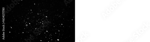 Fotografie Snow, winter, frost, pattern, celebration — glistening snow PNG with transparent background