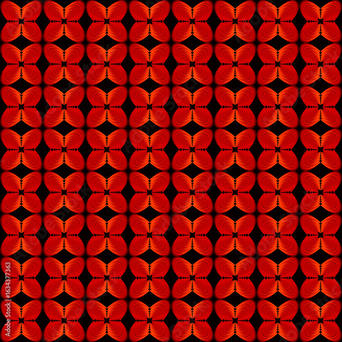 red and black seamless pattern
