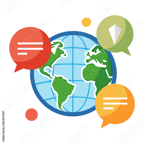 The world is connected through global communication and international networks today