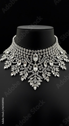 Dazzling Crystal Choker: Sparkling Elegance