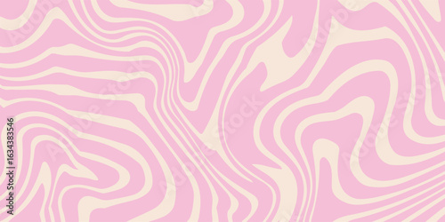 Pink candy pattern background. Abstract vector melted caramel texture. Strawberry cream swirls. Liquid mousse background. Psychedelic trippy raspberry ice cream.
