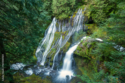 Panther Creek falls on Panther Creek in Wind River Valley, Washington