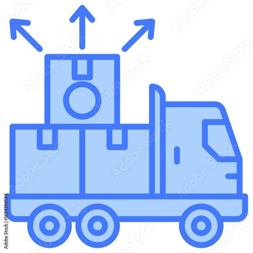 Distribution Blue Icon