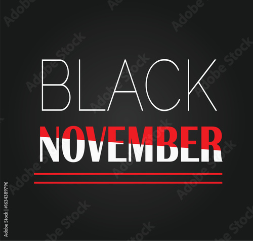 Flat lay Black November